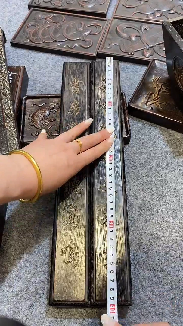 木紫檀木雕刻板一物一拍
