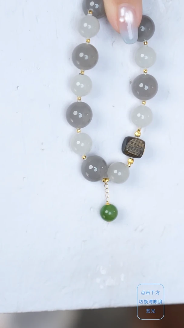 手链18K金镶嵌和田玉@@@@@@@@@@@@