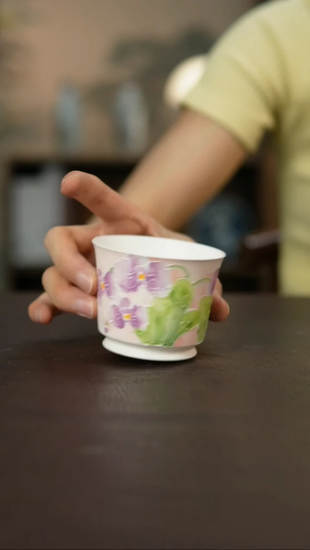 景德镇陶瓷杯碗柴烧多人