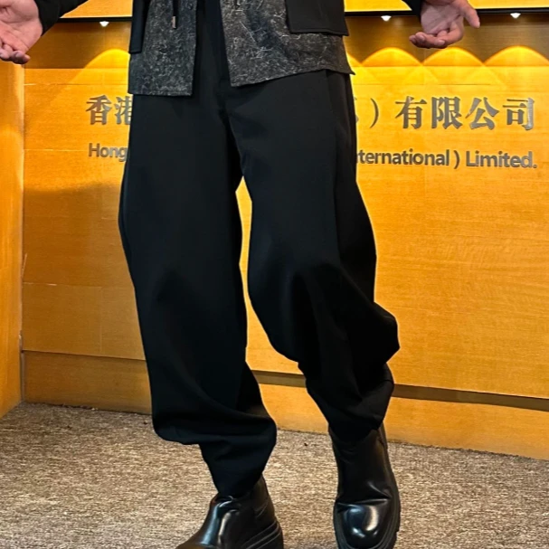 2025H·K美狮潮牌早秋简约时尚纯色潮流时尚休闲裤