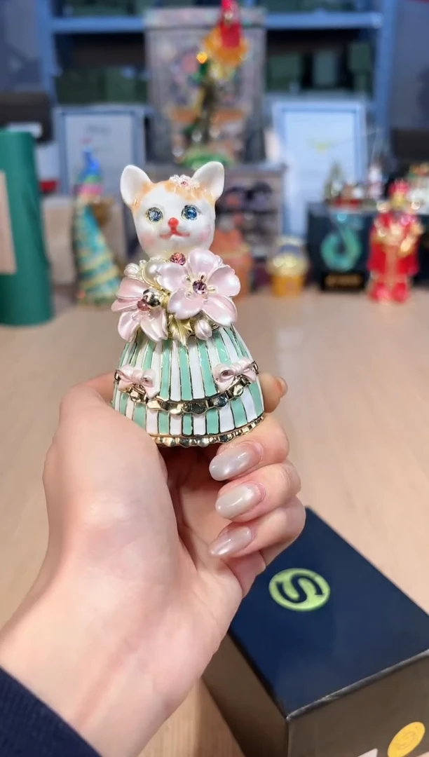 【闪购商品】杯257粉捧花猫咪