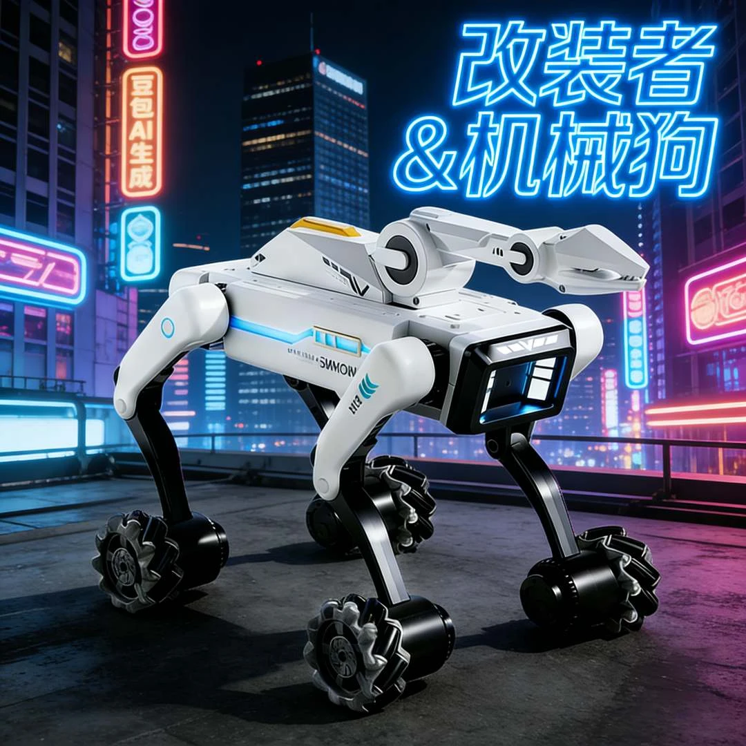 新款智能机器狗男孩儿童玩具遥控编程机器人互动机械狗圣诞节礼物