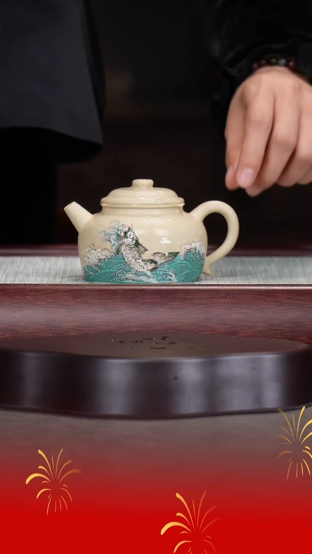 【闪购商品】紫砂茶壶刘华良/本山绿泥/大彬圈钮/180cc