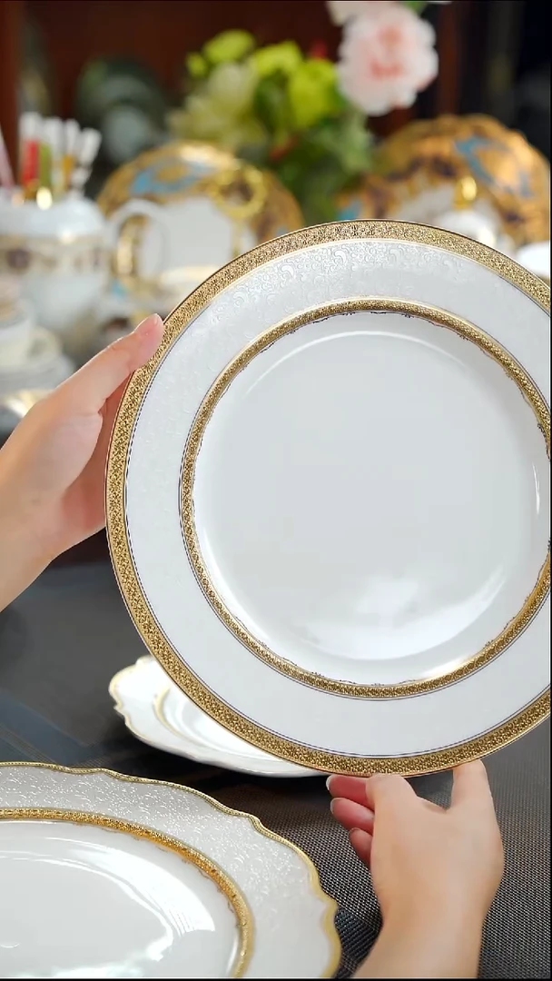 瓷片10.5英寸平盘 1个