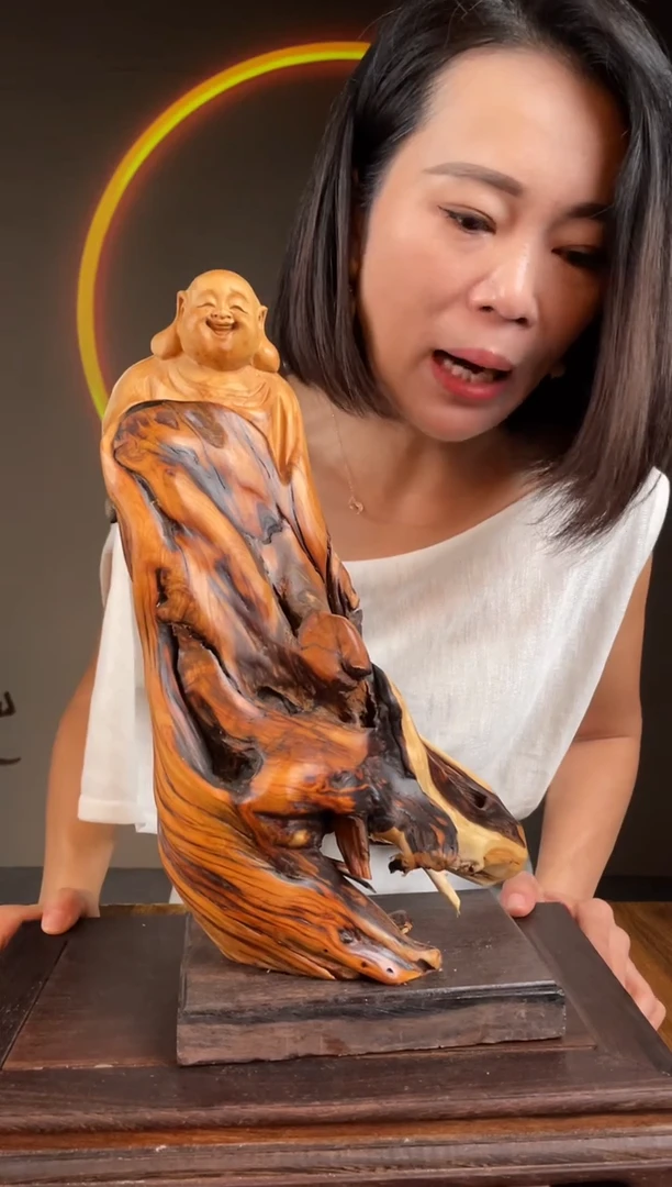 柏木（崖柏）手工摆件,先抢先得! 编号:116