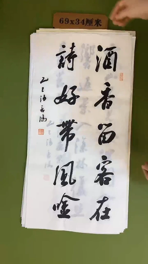 书法书法 张若鸿 尺寸69cm*34cm