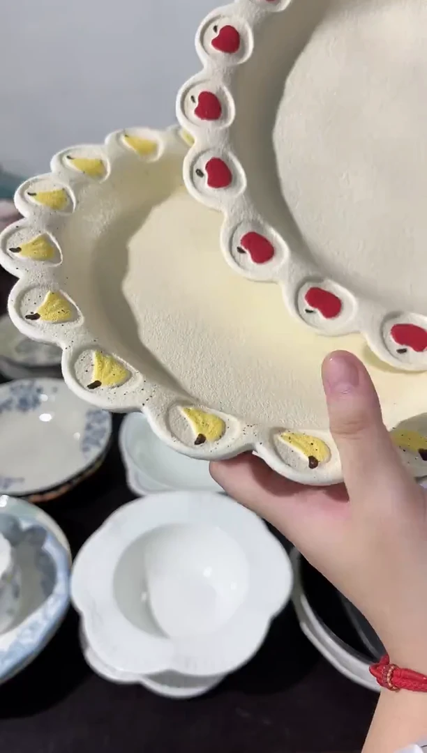 陶微瑕香蕉苹果盘各1