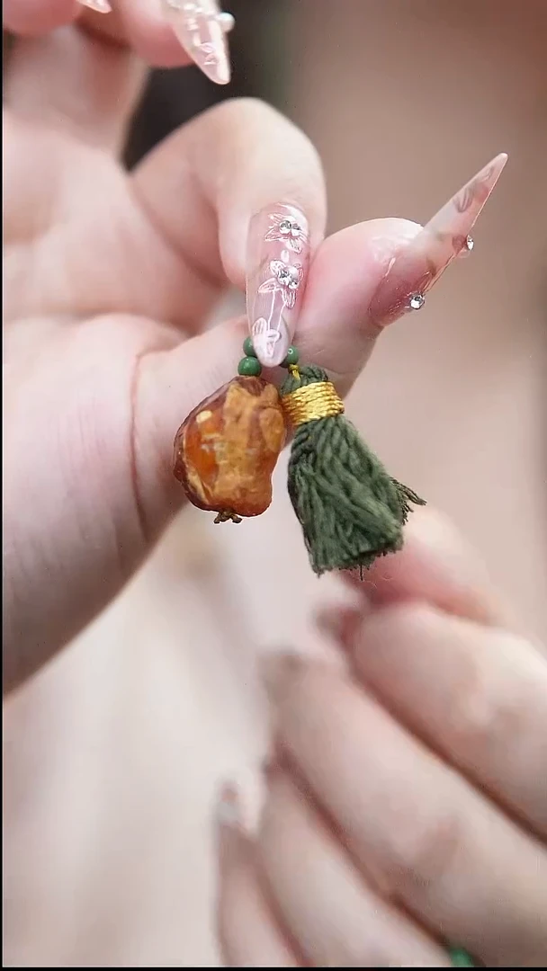 裸石蜜蜡未镶嵌*蜜蜡提溜*活扣头可拆*百搭手串项链