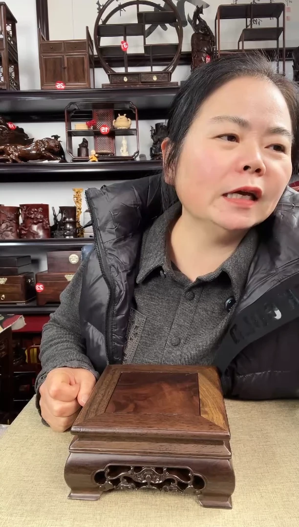 木灵芝正方老李红木工艺品