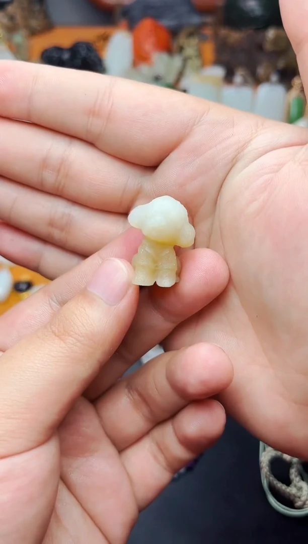 【闪购商品】和田玉摆件未镶嵌泰迪01【定制】