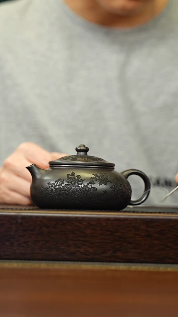 茶壶紫砂宜兴原矿 半手工 紫砂壶容量260CC