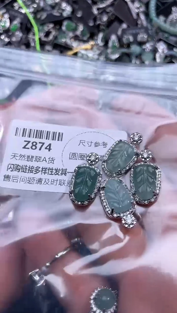 【闪购商品】翡翠颈饰未镶嵌Z874多样性发其一
