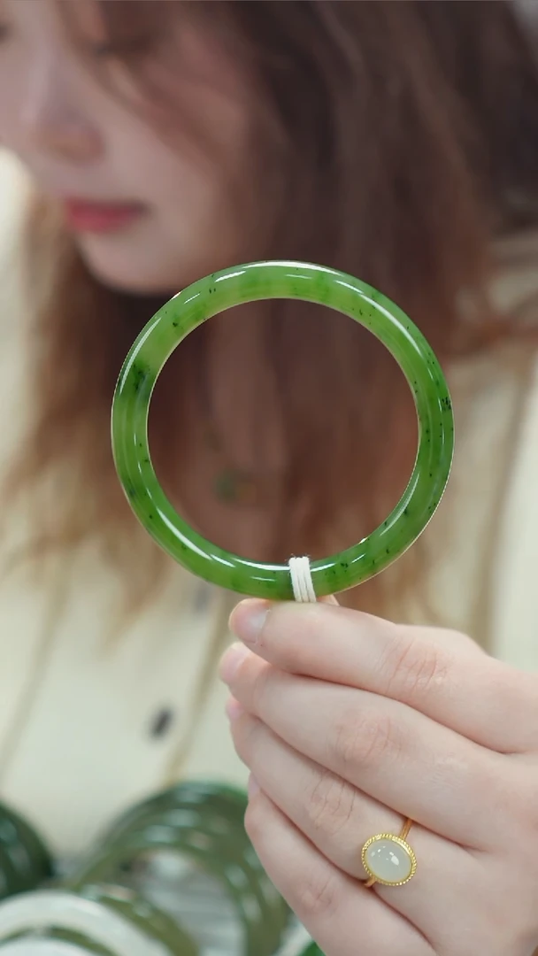 【闪购商品】和田玉手镯未镶嵌34【柚子来啦】和田玉拍一发一59