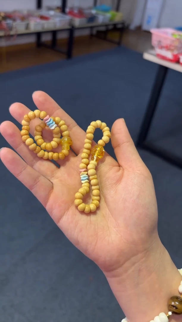 手链蜜蜡未镶嵌龙脊大肠【奶油蘑菇