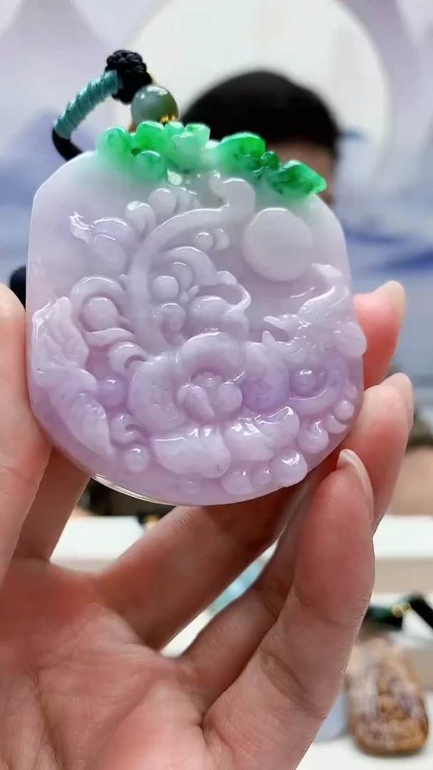 未镶嵌定制翡翠4917MM-毛货挂件55
