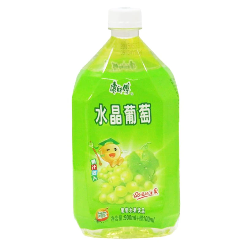 【解渴】康师傅 水晶葡萄葡萄水果饮品 1000ml(900ml+赠100ml)/瓶