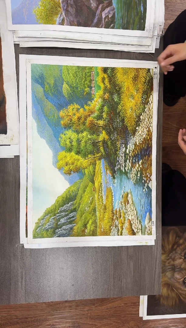 油画【57号】约50*70cm丨朝鲜原创纯手绘孤品油画丨顺丰包邮