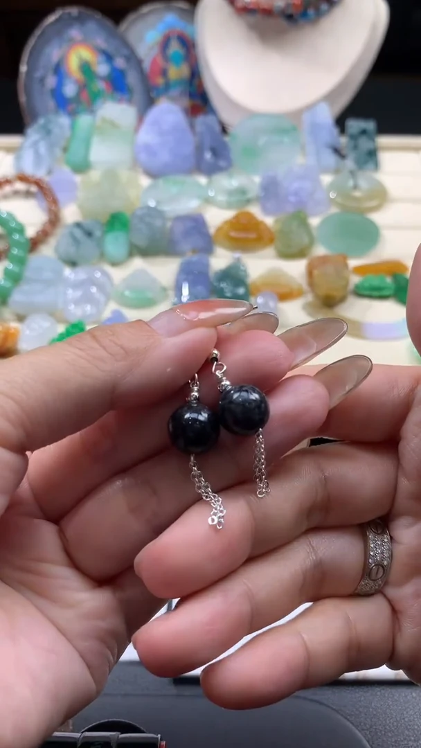 【闪购商品】翡翠耳饰合金翡翠