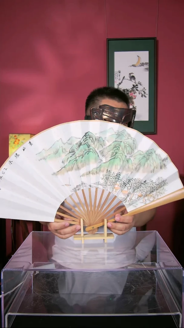 国画于健峰老师扇子