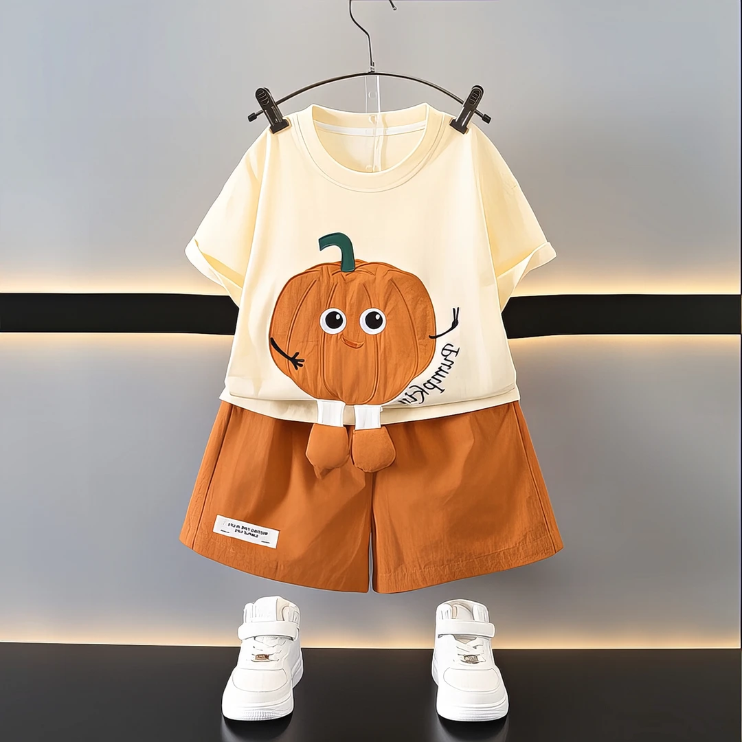 男童夏季新款儿童短袖男宝宝休闲小童半袖夏装