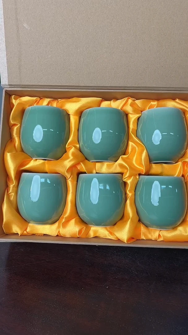 龙泉云间青瓷小米茶器