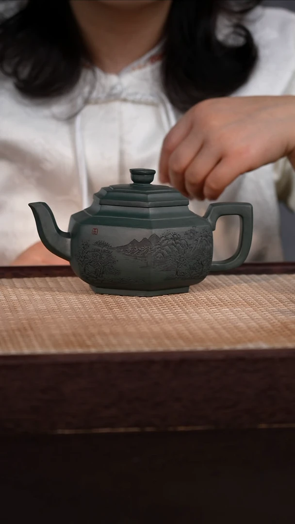 茶壶紫砂绿泥 400cc