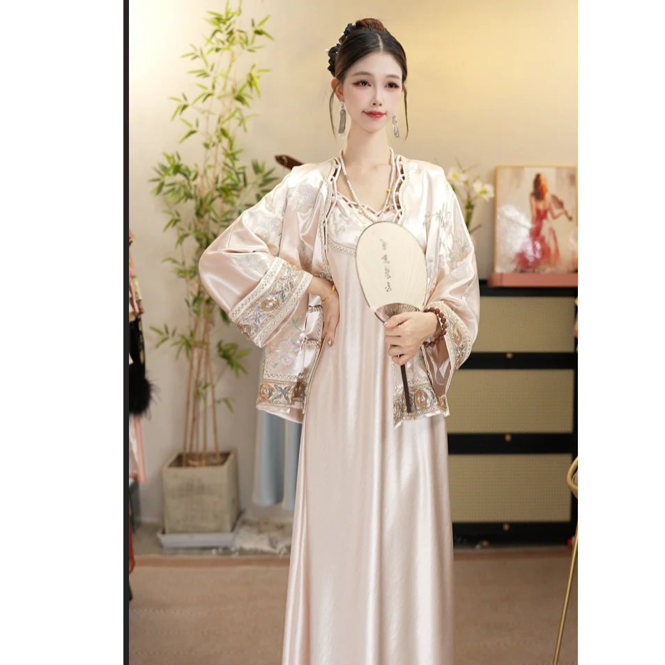 星多嫣原创2025秋款新款日常中国风蓝色复古套装（2954+2964）