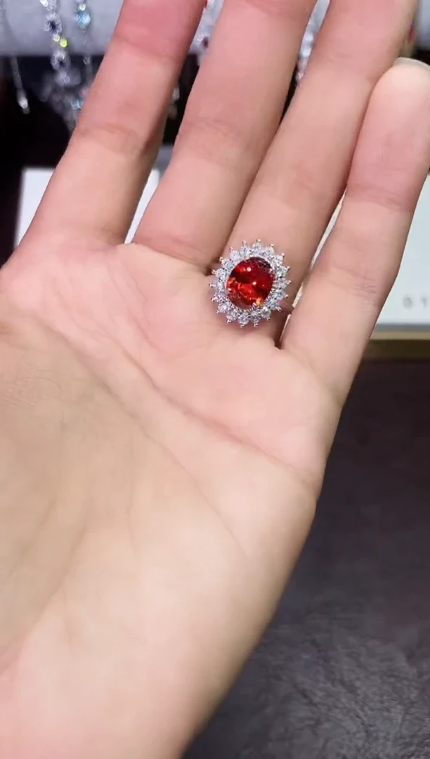 合金合成钻石芬达戒指