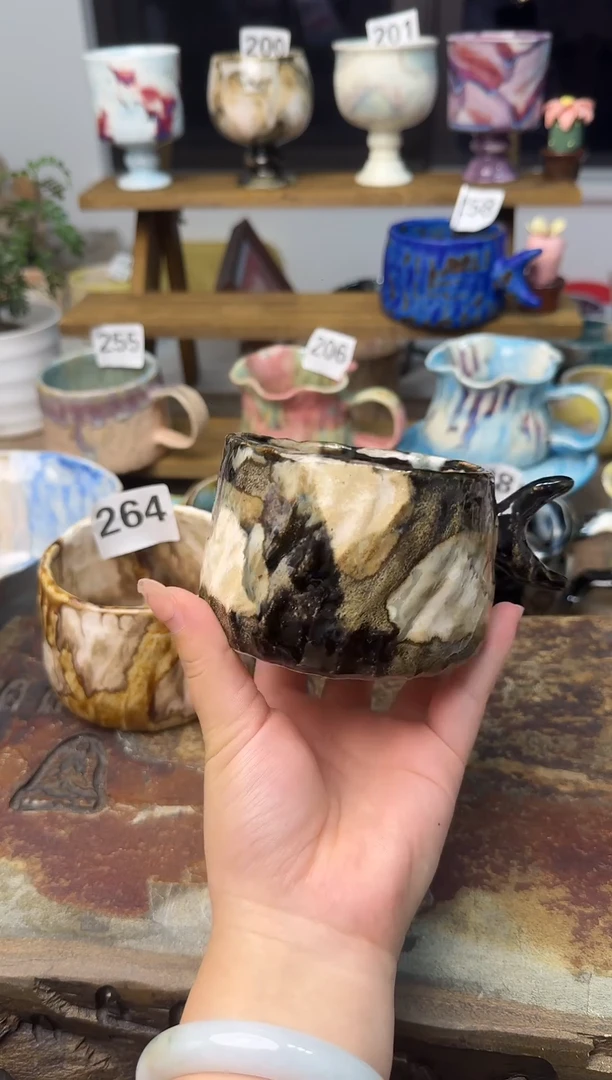 脆**鱼景德镇高温纯手作杯杯