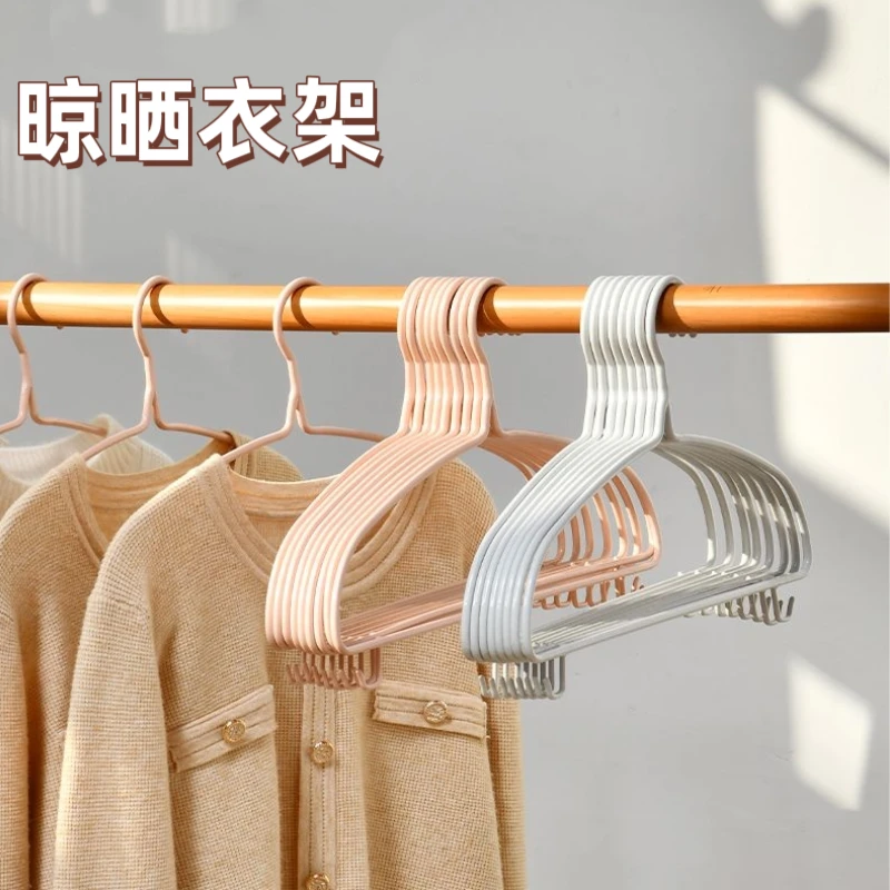 【加粗加宽衣架】45CM护肩加粗加长衣架轻奢收纳整理晾晒家用衣架TY