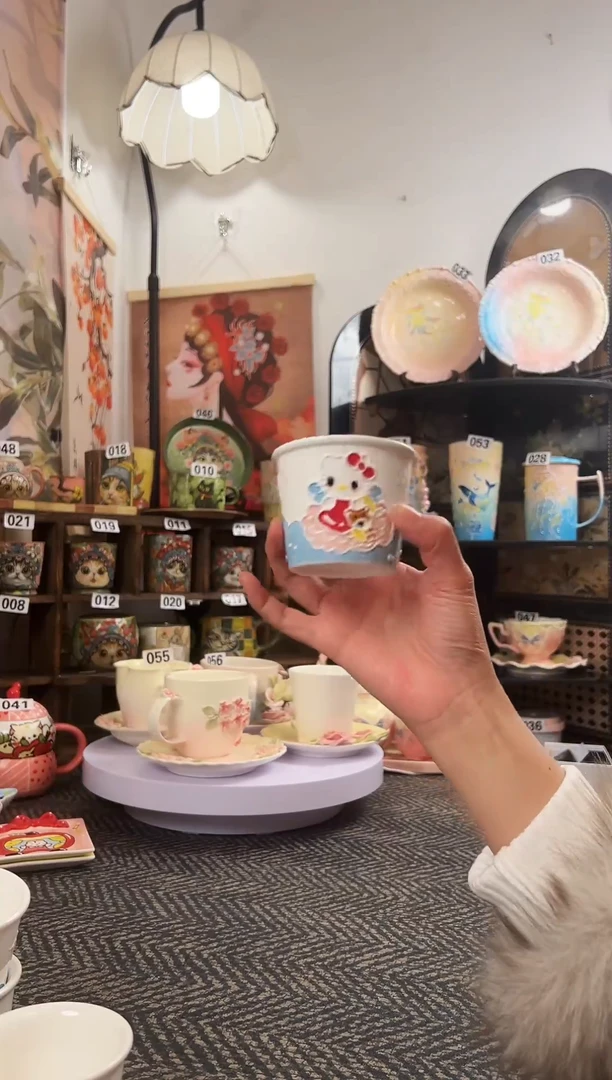 景德镇设计款手工手绘杯杯