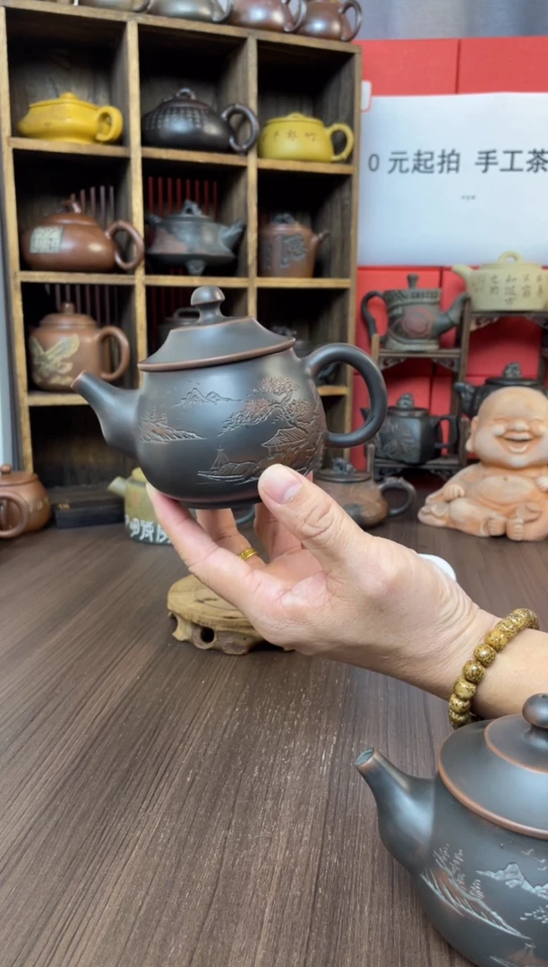 雨*钦州坭兴陶手工壶直播（庞）