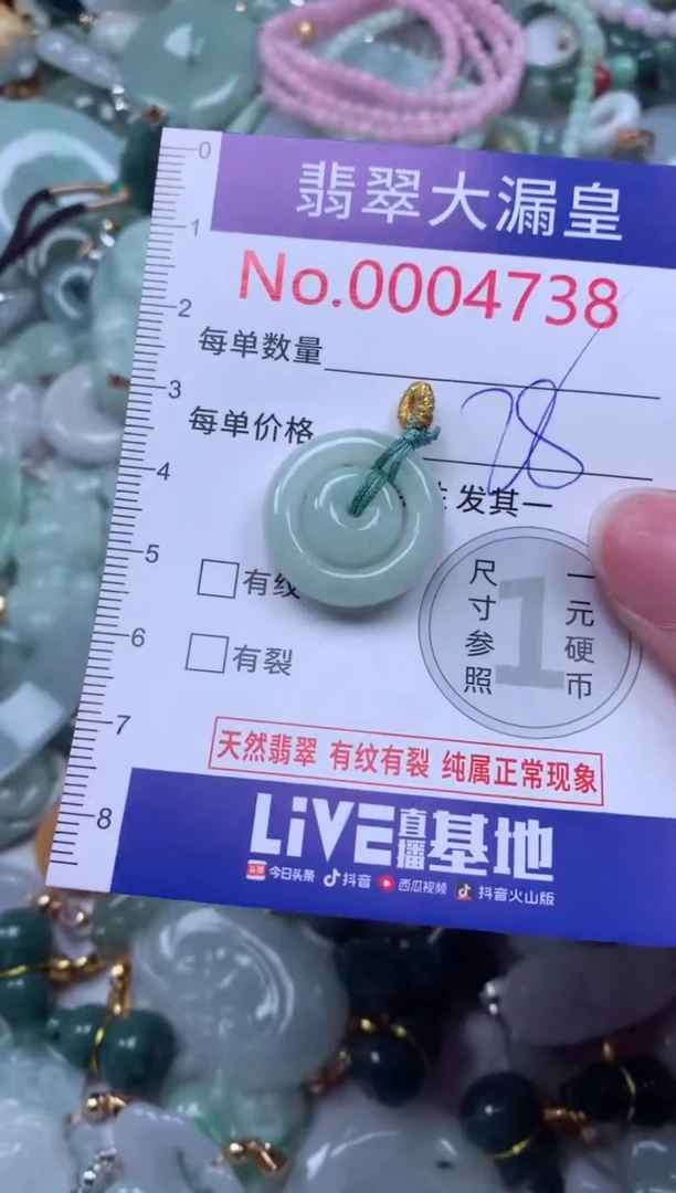 翡翠未镶嵌吊坠(不含链)4738
