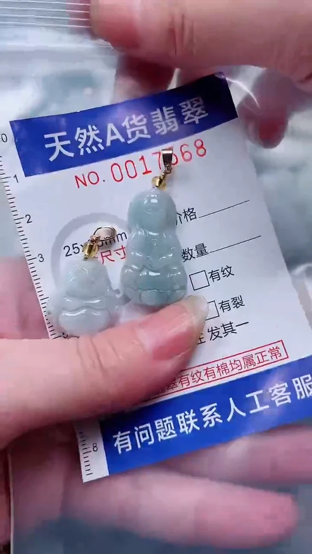 翡翠未镶嵌吊坠(不含链)1