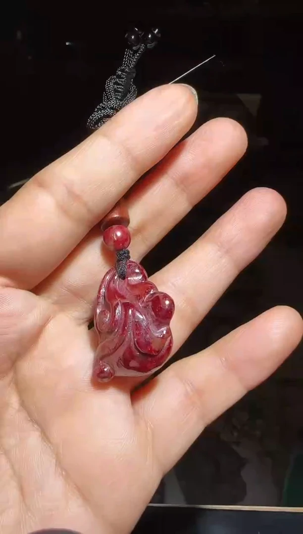 天然辰砂朱砂吊坠22