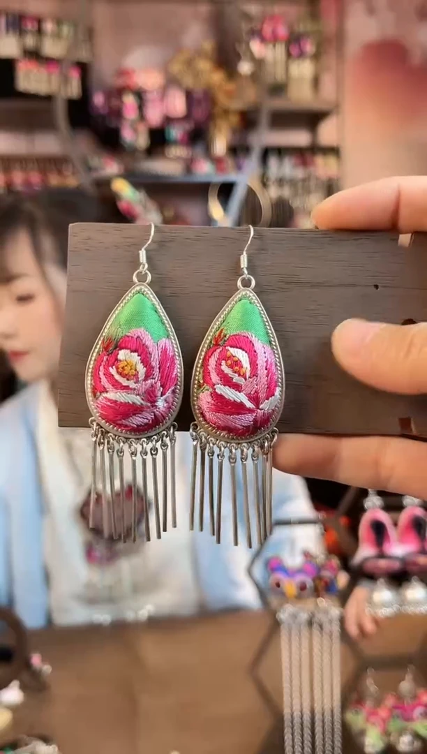 织绣 民族风手工非遗老绣饰品326