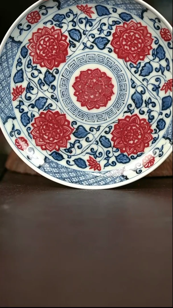 手绘微瑕高温现代瓷  气窑  大花头壶承17.5Cm