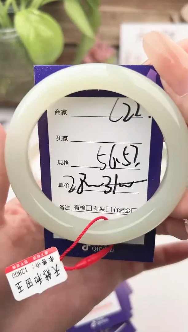 未镶嵌手镯和田玉微色差C22