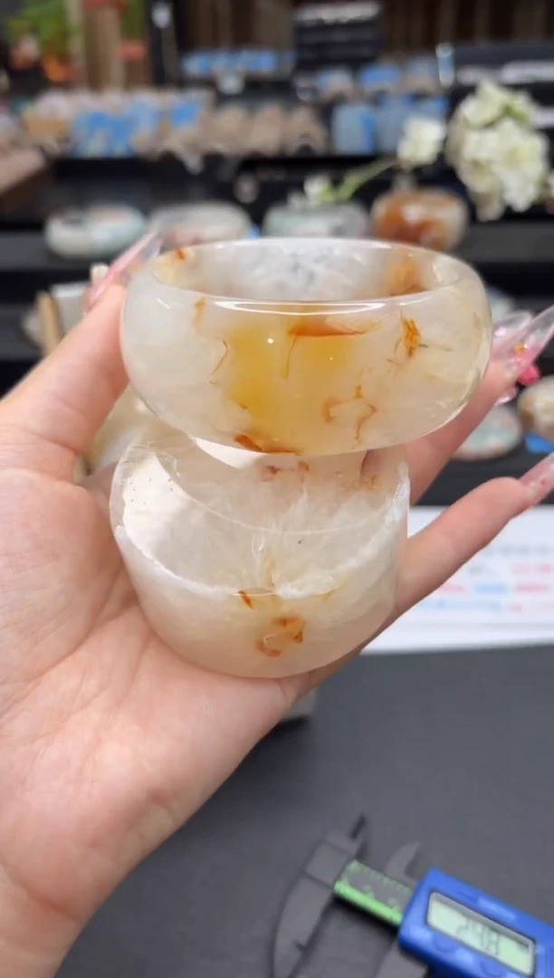 未镶嵌手镯石英质玉297(66圈赠送镯心)