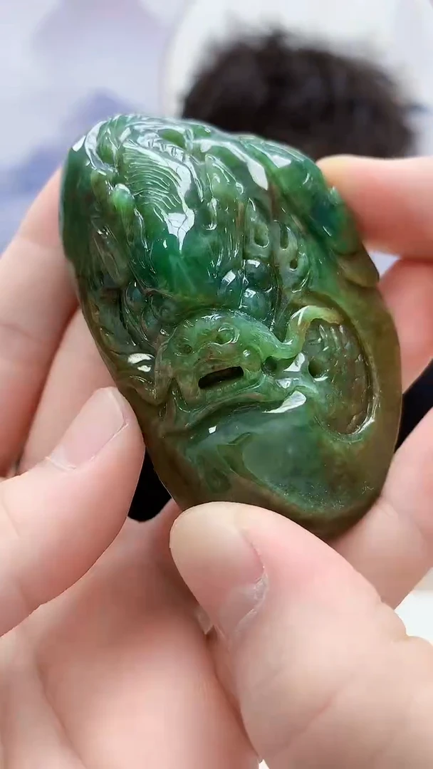 未镶嵌定制翡翠4688bb-毛货挂件13