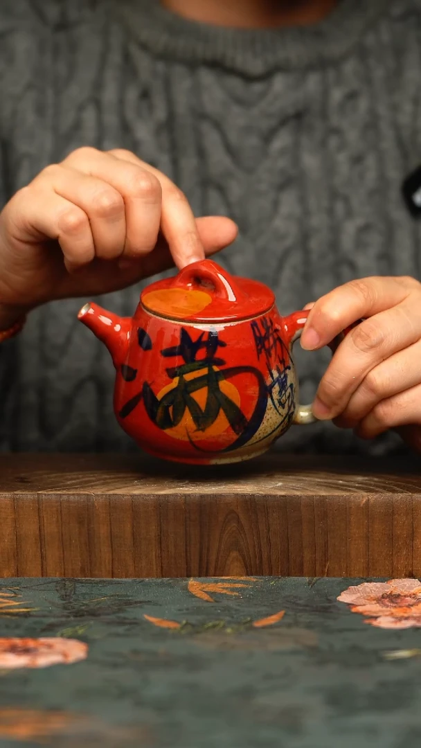 杯釉下彩手工手绘同款陶器