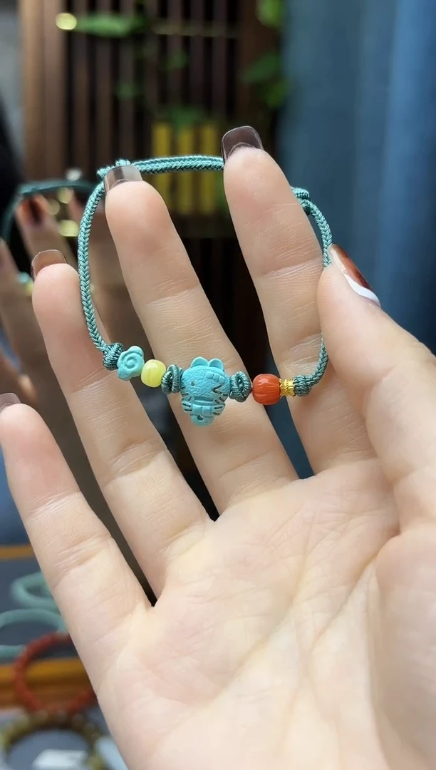 未镶嵌绿松石挂件松石手绳GW