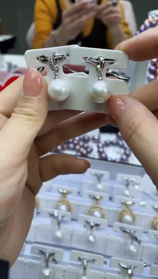 未镶嵌吊坠淡水珍珠白色系吊坠