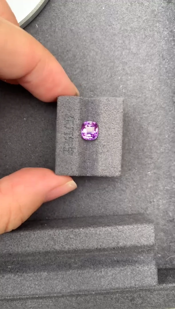 裸石彩色蓝宝石1.5ct紫蓝宝   定制   GH