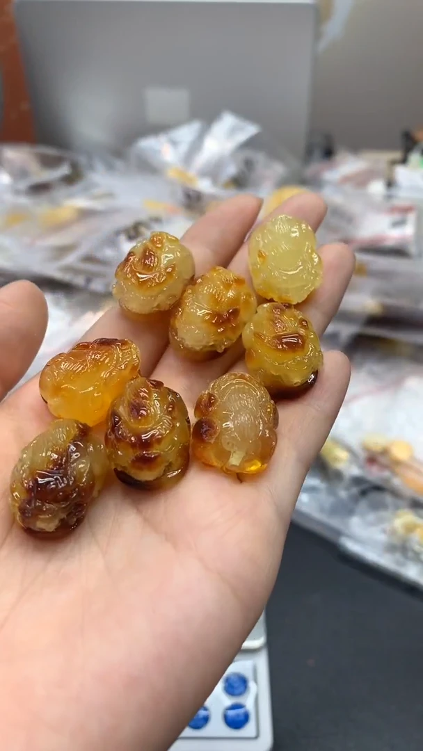 未镶嵌琥珀珠宝奇石1170多样性发其一默认有瑕