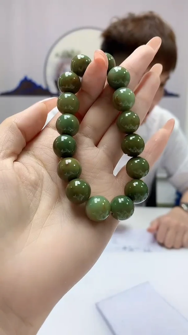 【闪购商品】定制翡翠未镶嵌4868DD-毛货手串201