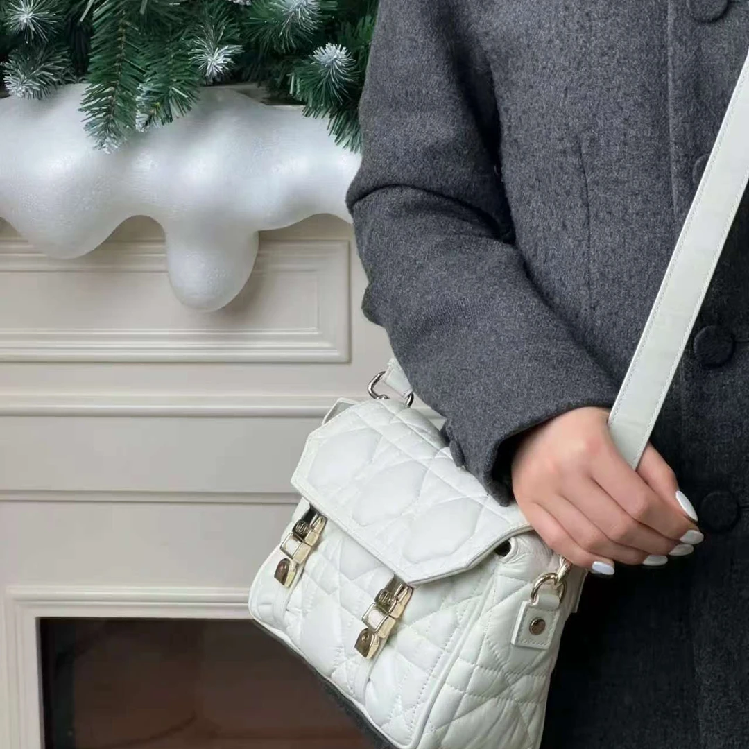 99新 DIOR/迪奥 camp邮差白金小号/甄选