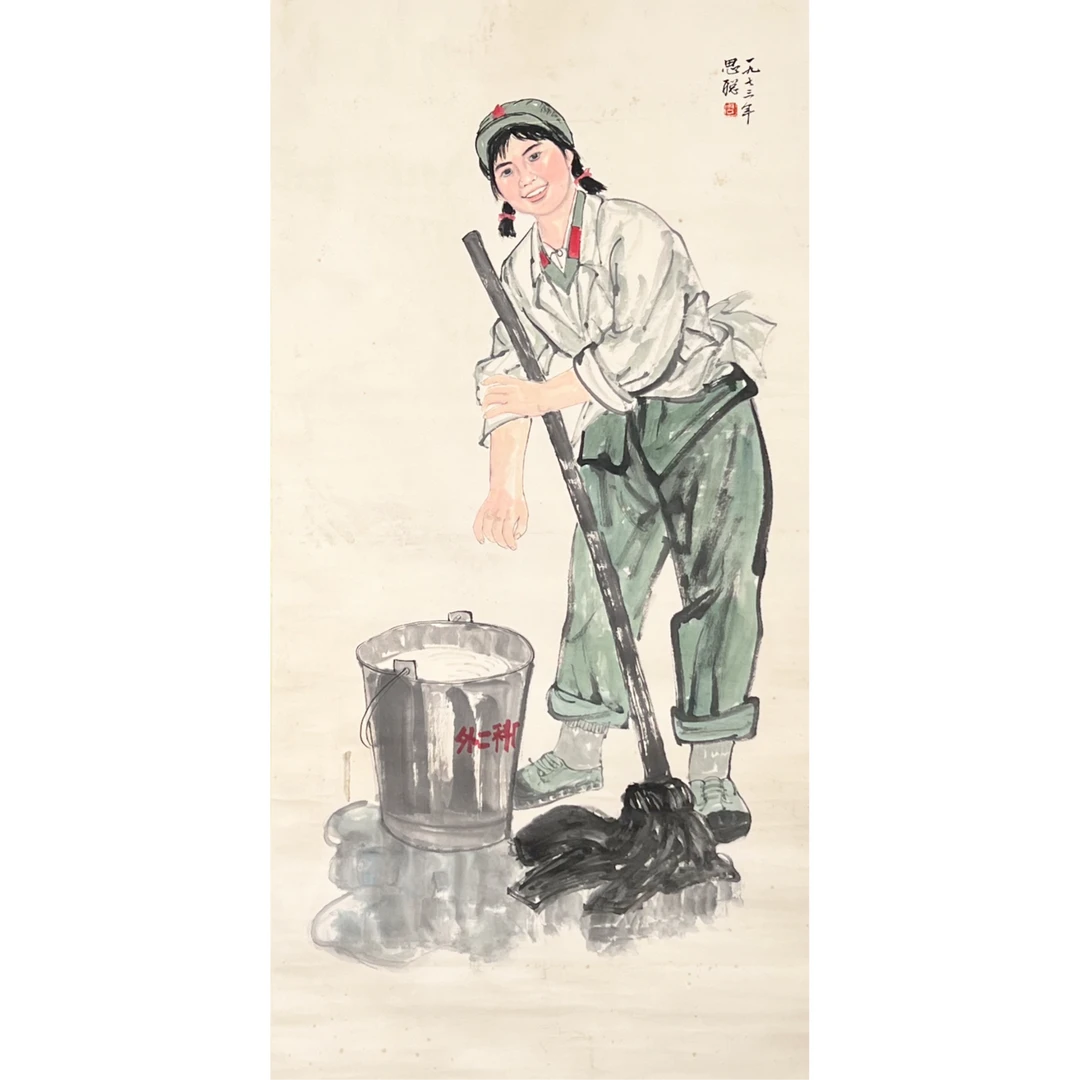 HZ0303-周思聪绘画立轴138x68cm/约8平尺