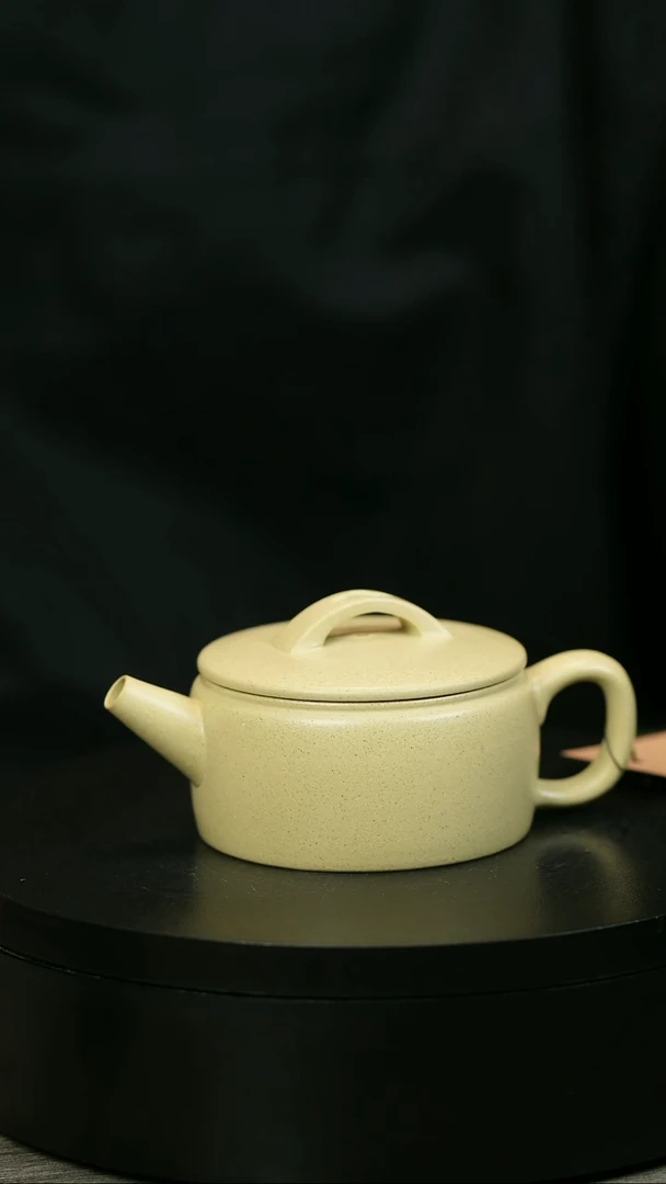 茶壶紫砂乐***光H2276光素本绿汉瓦