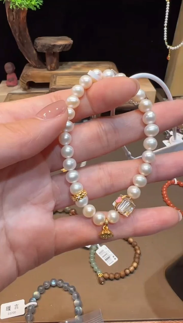 淡水珍珠手绳未镶嵌手饰@@0327